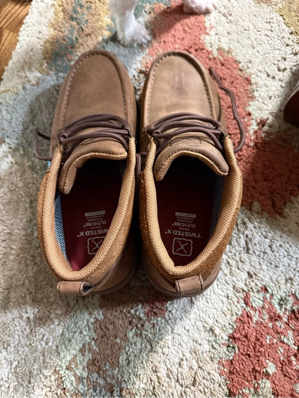 Twisted X Waterproof Brown Men's Casual Leather Moc Toe Shoes mens size 8 1/2